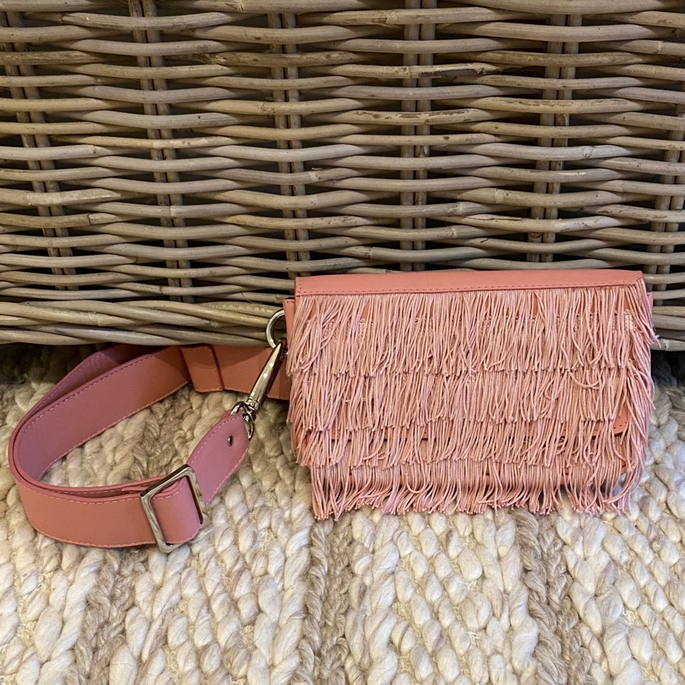 Rachel Comey Pink Fringe Belt Bag, Never Worn